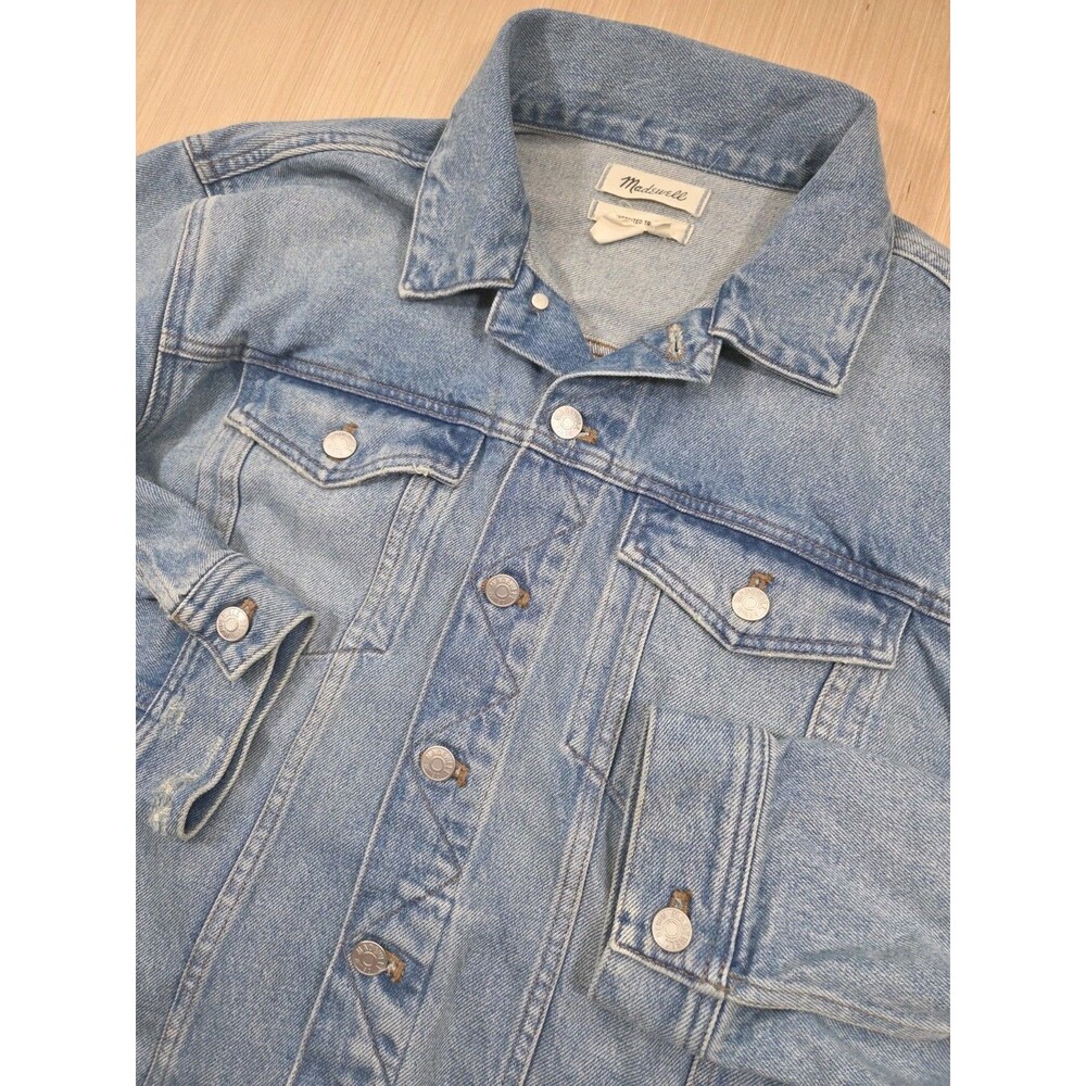 Madewell Faded Blue Denim Trucker Jacket